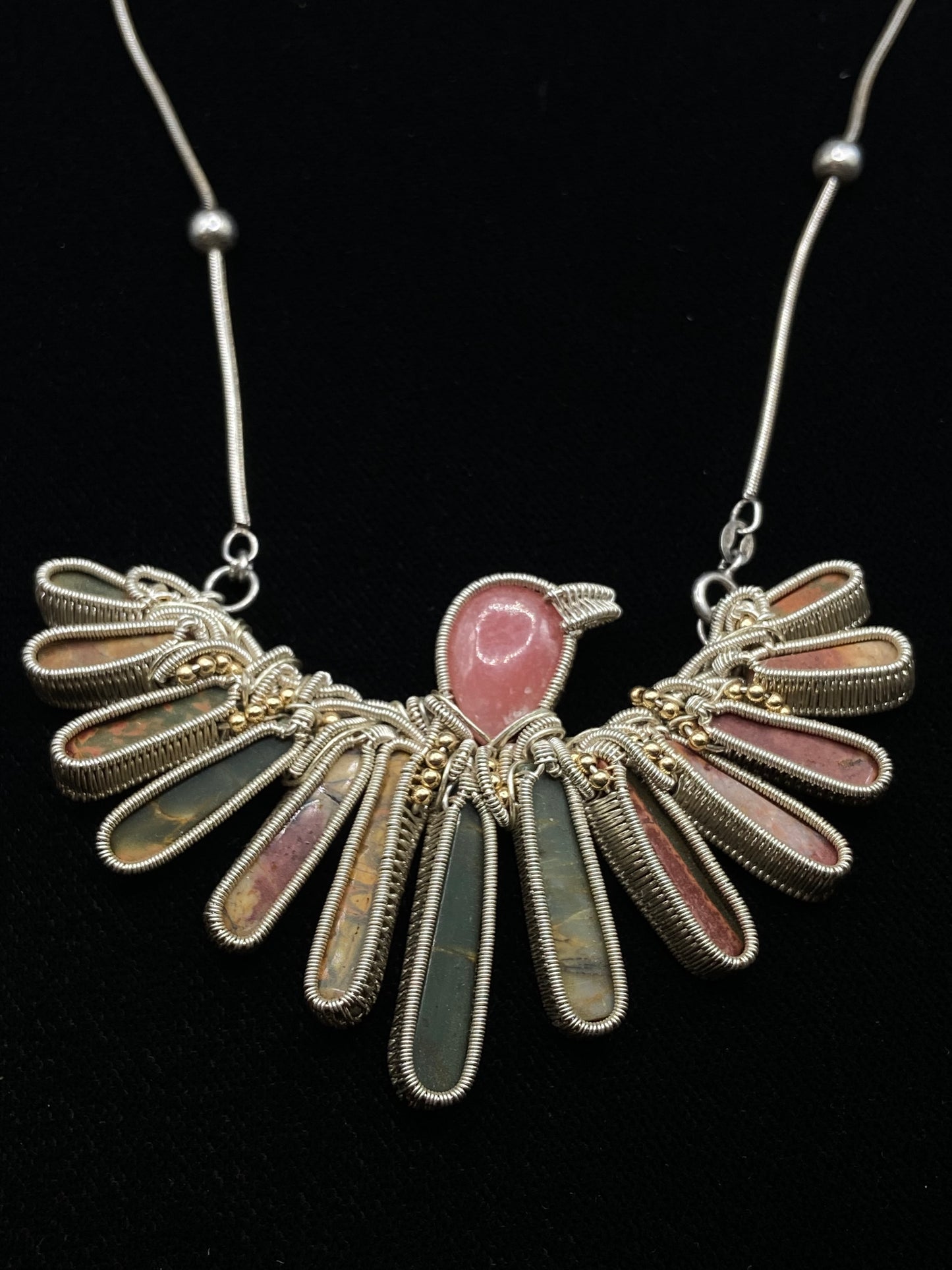 Phoenix bird wire wrap