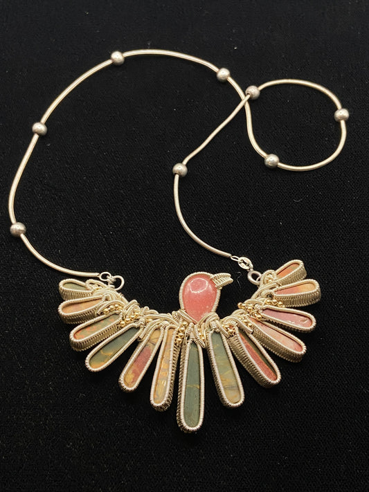 Phoenix bird wire wrap